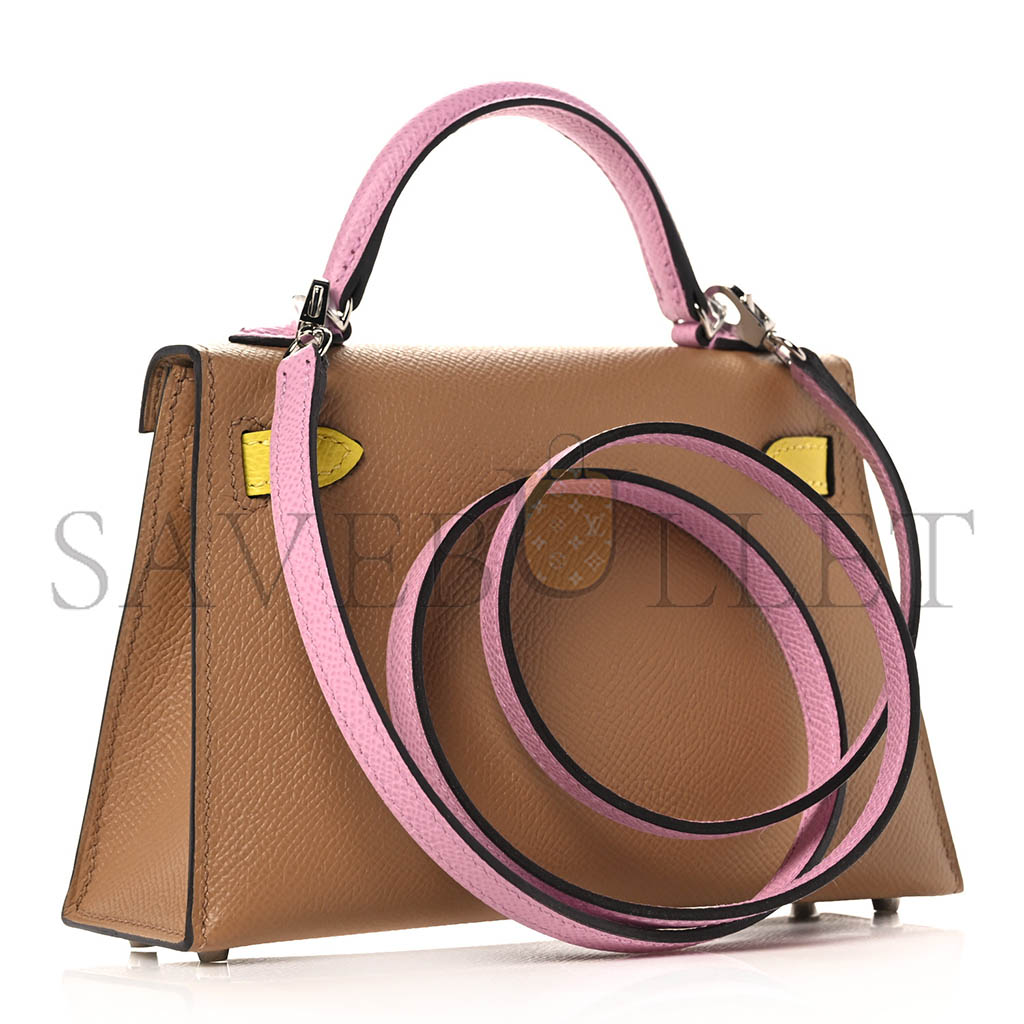 HERMÈS EPSOM MINI KELLY II THREE COLOR COMBINATIONS (19*12*5.5cm) 